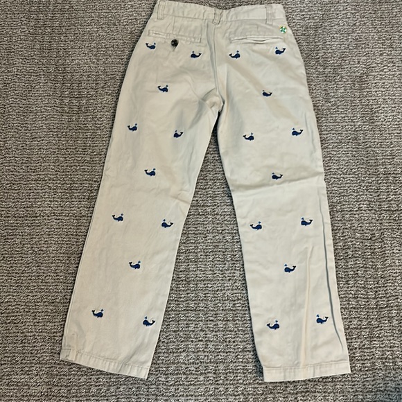 Boys dress pants with embroidered whales. Size 8, never worn - Picture 2 of 3